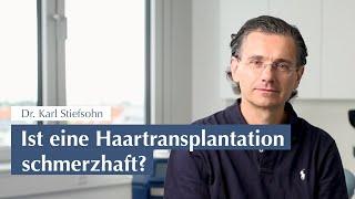 Ist eine Haartransplantation schmerzhaft?