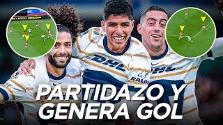 PARTIDAZO DE PIERO QUISPE PASE FILTRADO Y GENERA GOL PARA LA VICTORIA DE LOS PUMAS