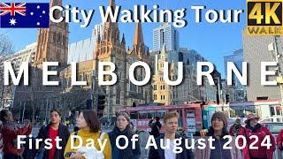 Melbourne Australia Walking Tour. Walk Through Melbourne