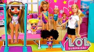 Barbie LOL OMG Family Gymnastics Morning Routines & Competitions