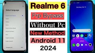 Realme 6 Frp Bypass | Without Pc | Android 11 | Realme 6 Google Account Lock Reset New Method 2024