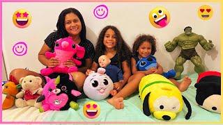 MOSTRANDO ALGUNS BRINQUEDOS DE MARINA E LUCAS!!! Vlog sem cortes.