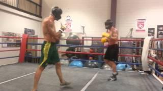 Hooper and Broadhurst sparring clips