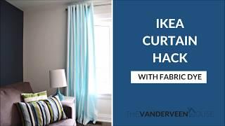 How to Dye IKEA Merete Curtains