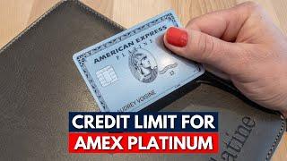 What Is The Credit Limit For Amex Platinum?