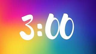 3 Minute Rainbow Timer | 3:00 Minutes