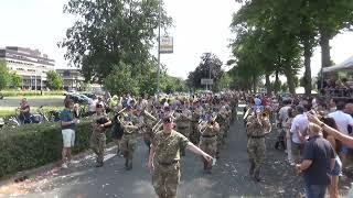 The Lowland and Highland Bands of  the Royal Highland  regiment of Scotland 4daagse Nijmegen 2024