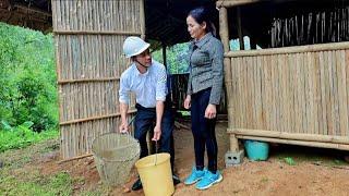 Engineer Hung came to a single mother on a rainy day. The moments together were so warm