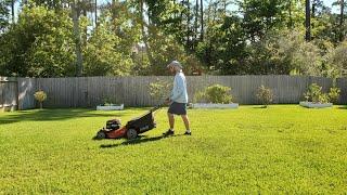 Hubby Mowing our Yard | Gina in TEXAS