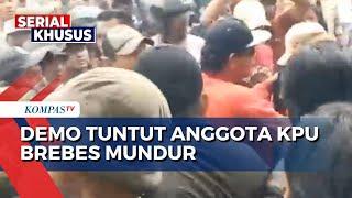 Demo Warnai Masa Tenang Pilkada Brebes, Pendukung Paslon & Demonstran Nyaris Bentrok |SERIAL PILKADA