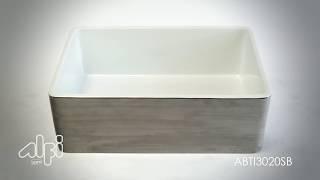 Beautiful Titanium Farmhouse Kitchen Sink by ALFI brand