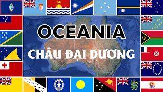 Tên Các Nước Châu Đại Dương - Oceania | Quốc kỳ các nước Châu Úc  | TBA English