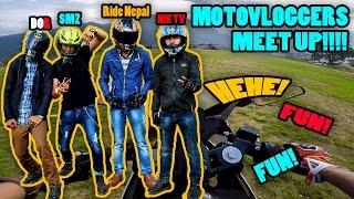 MOTOVLOGGERS MEET UP | ECS MEDIA PHOTOSHOOT | DOR, NIK TV, 2 WHEELS & ADVENTURE, KP169, RIDE NEPAL