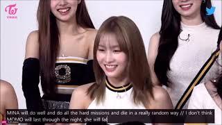 [ENG] TWICE talks about who would die in Squid Game (Twitter Blueroom LIVE Q&A) 211001