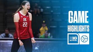 LIU at Rutgers | Highlights | Big Ten Volleyball | 09/10/2024