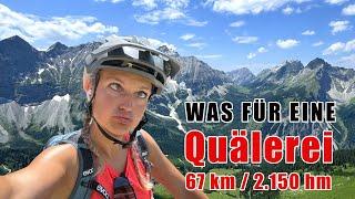 MTB Solotour ins Karwendel zur Falkenhüette und Mahnkopf 67 km - 2.150 hm