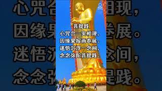 心咒合一 | 迷悟沉浮一念间，念念弥陀菩提践。 #原创诗词 #正能量#motivation #分享
