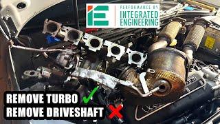 AUDI RS3 ALTERNATIVE DOWNPIPE INSTALL - NO DRIVESHAFT REMOVAL - INTEGRATED ENGINEERING DOWNPIPE