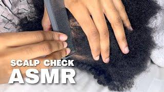 30MIN ASMR scalp check | Type 4 Natural HAIR‍️ | *blue yeti mic testing*