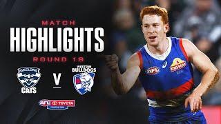 Geelong v Western Bulldogs Highlights | Round 19, 2024