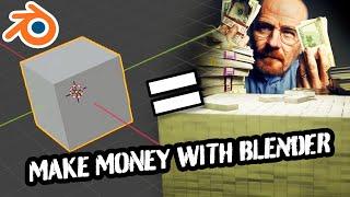 MAKE MONEY WITH BLENDER - BLENDER 2.8 - TUTORIAL