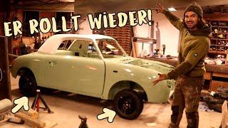 Ich schraube die ACHSEN an meinen FIGARO | Restauration Nissan Figaro F.15