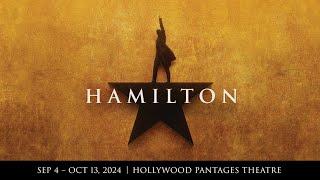 HAMILTON Returns to Hollywood Pantages Theatre this September