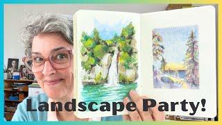 Master Mixed Media Landscapes in Just 30 Days!