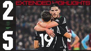 5 GOALS AWAY AT WEST HAM  | EXTENDED HIGHLIGHTS | West Ham v Arsenal (2-5) | Premier League