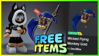 New FREE LIMITED UGC items , How to get FREE UGC LIMITED ITEMS Wicked Flying Monkey Gold on ROBLOX