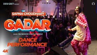 Gadar | Sapna Choudhary Dance Performance | New Haryanvi Songs Haryanavi 2025