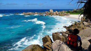 Grand Anse Anse Marron Source d'Argent hiking with Coco Trail Guide La Digue Seychelles 2017 4k