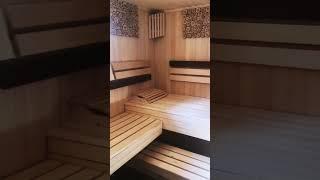 Парное помещение из липы #sauna #можжевельник #стройка #печьатмосфера #термолипа #diy