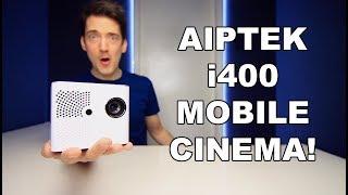 AIPTEK i400 MINI LED PROJECTOR REVIEW!!