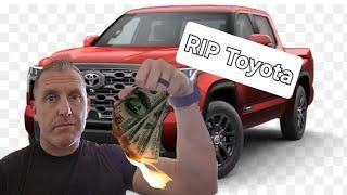 RIP Toyota!  500 Million Dollar Recall! New Toyota Tundra with bad engines!