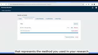 Submission process of Pharmacy Education Journal