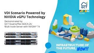 VDI Scenario Demo | QuantaPlex S43CA-2U with NVIDIA® T4