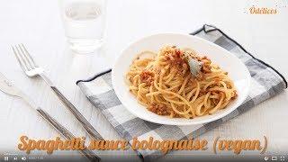 Spaghetti sauce bolognaise - vegan