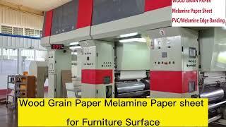 wood grain paper melanine paper printing machine