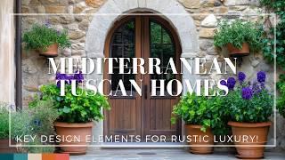 Mediterranean Tuscan Homes: Key Design Elements for Rustic Luxury!