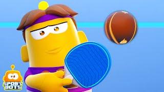 Sportbots Ping Pong Ottelu + Enemmän Animoituja Sarjakuva Videoita Lapsille