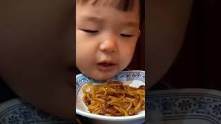 Jajangmyun Mukbang challenge.#먹방 자장면 #21개월아기 #먹방mukbang  #eating #noodles