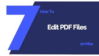 How to Edit PDF Files on Mac | PDFelement 7