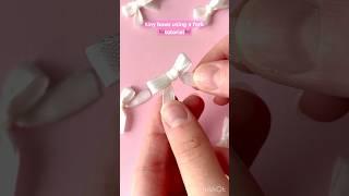 Tiny bows using a fork