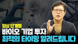 바이오 기업 임상 단계별 투자, 최적의 타이밍 알려드립니다 (이해진 대표)