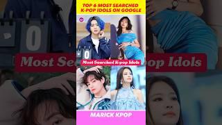 Top 6 Most Searched K-pop Idols on Google in 2024 #kpop #shorts