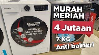 MESIN CUCI MURAH MERIAH DARI SHARP ‼️SHARP FRONT LOADING ES-FL1270MWX 7KG INVERTER ‼️