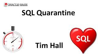 Resource Manager : SQL Quarantine in Oracle Database 19c Onward