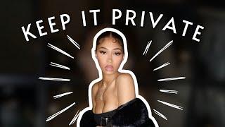 how to master the art of discretion *money, love, goals, & more* 
