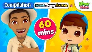 NEW Omar & Hana 60 Minute Compilation | Islamic Cartoon for Kids | Nasheed for Children